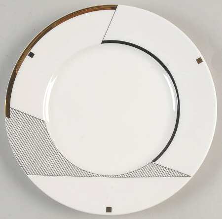 Angles Gold Salad Plate