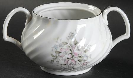 Dresden Rose Sugar Bowl No Lid