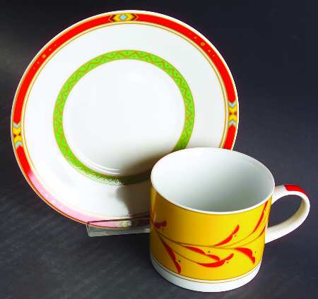 Coronet Flat Cup & Saucer Set