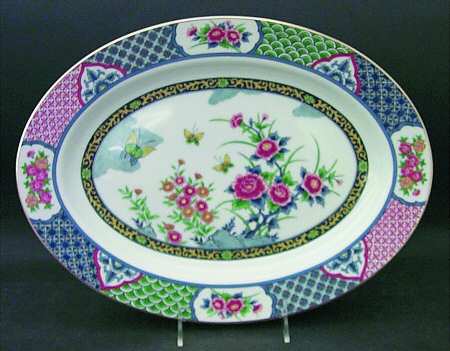 Imari Court 14" Oval Serving Platter
