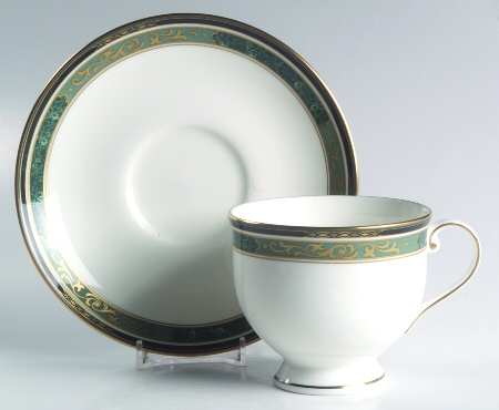 Venetian Manor Footed Cup & Saucer Set