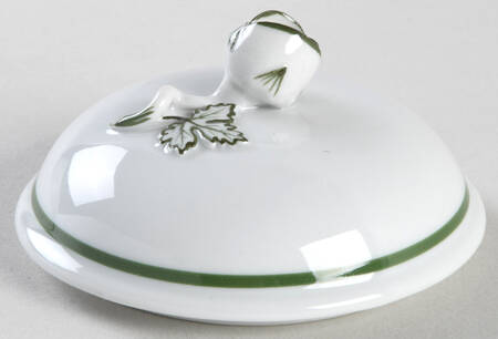 Full Green Vine (Scalloped, No Trim) Lid for Sugar Bowl