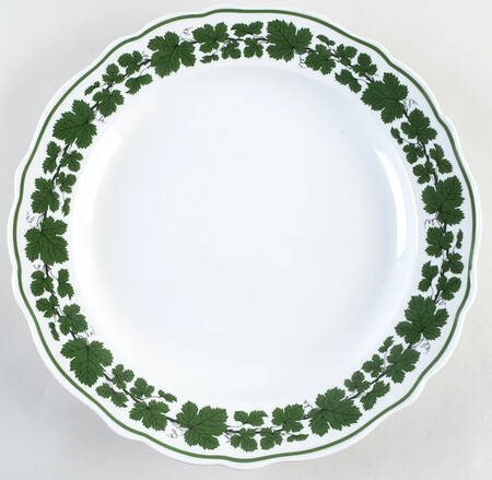 Full Green Vine (Scalloped, No Trim) 14" Chop Plate (Round Platter)