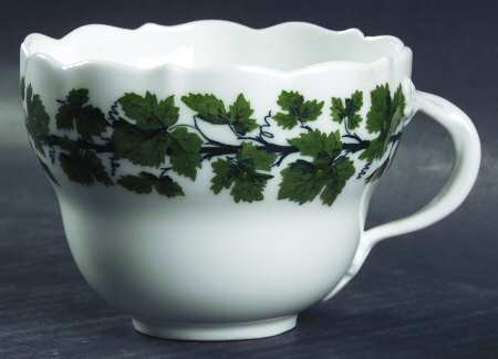 Full Green Vine (Scalloped, No Trim) Flat Cup