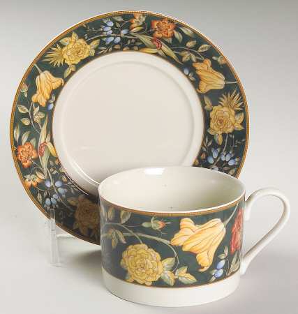 Meadow Vista Flat Cup & Saucer Set by Mikasa