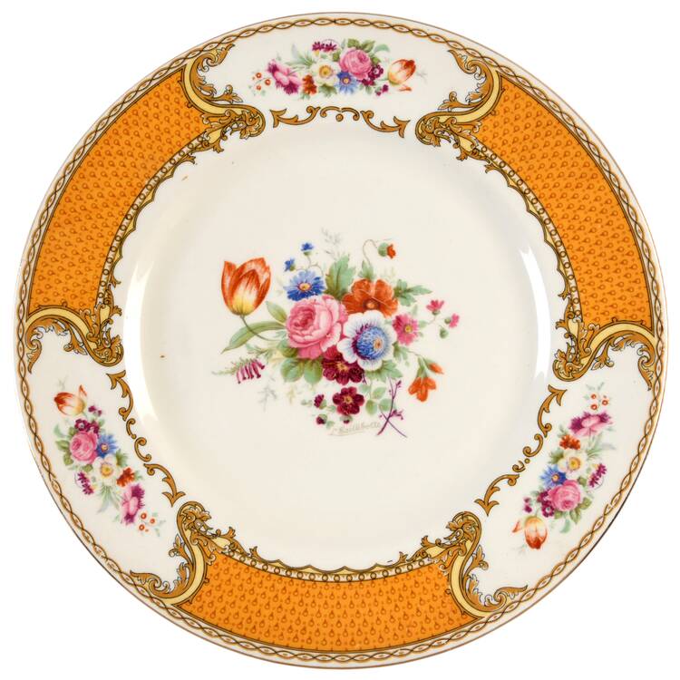 The Bouquet Orange by Myott Staffordshire