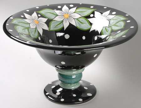 Flower Market Footed Bowl