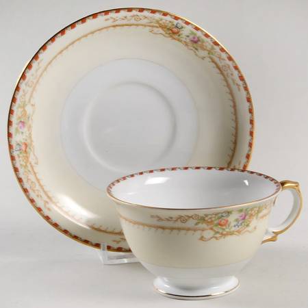 Troy Footed Cup & Saucer Set