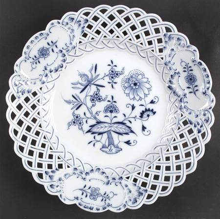 Blue Onion (Pierced, No Trim) by Meissen (Germany)
