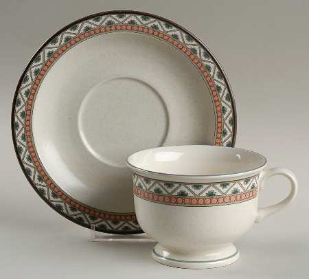 Belize Footed Cup & Saucer Set by Mikasa