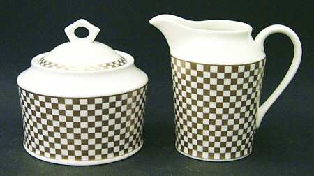 Vassar Gold Sugar Bowl & Lid