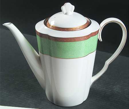 Victorian Jade Coffee Pot & Lid