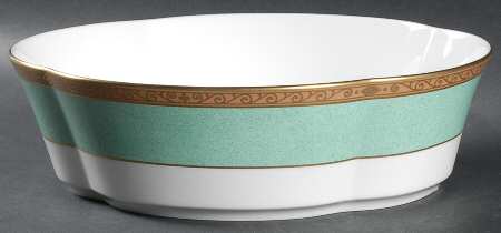 Victorian Jade 9" Round Vegetable Bowl