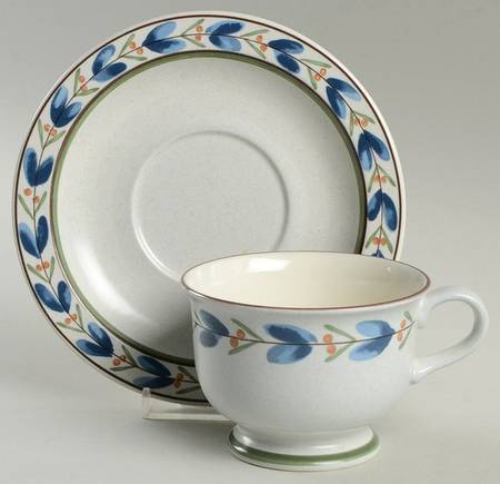 Blossom Fleur Footed Cup & Saucer Set