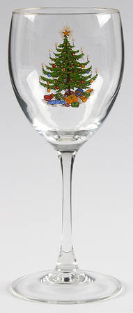 Old Fashioned Christmas Tree 12 Oz Glassware Goblet