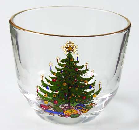 Old Fashioned Christmas Tree Glassware Punch Cup