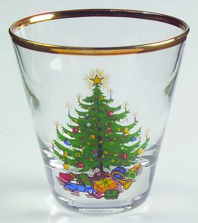 Old Fashioned Christmas Tree 4 Oz Glassware Whiskey