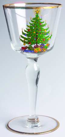 Old Fashioned Christmas Tree 4 Oz Glassware Wine