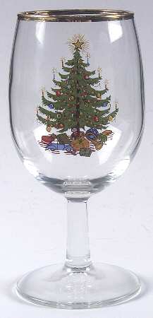 Old Fashioned Christmas Tree 8 Oz Glassware Wine