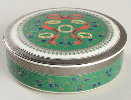 Twelve Days of Christmas 4" Round Box & Lid