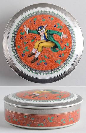 Twelve Days of Christmas 4" Round Box & Lid