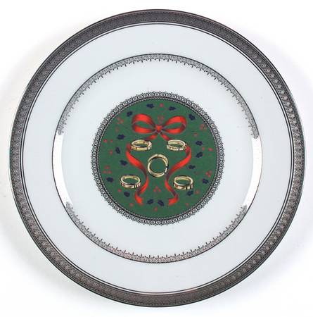 Twelve Days of Christmas Luncheon Plate