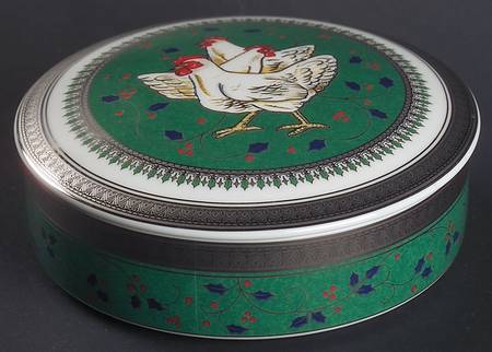 Twelve Days of Christmas 4" Round Box & Lid