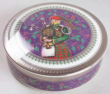 Twelve Days of Christmas 4" Round Box & Lid