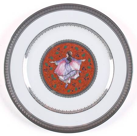Twelve Days of Christmas Luncheon Plate