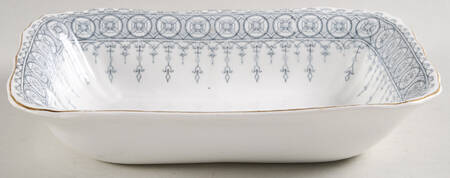 Premiere Blue Gray 8" Rectangular Vegetable Bowl by John Maddock & Sons