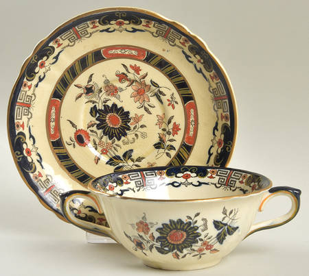 Windsor Footed Cream Soup Bowl & Saucer Set