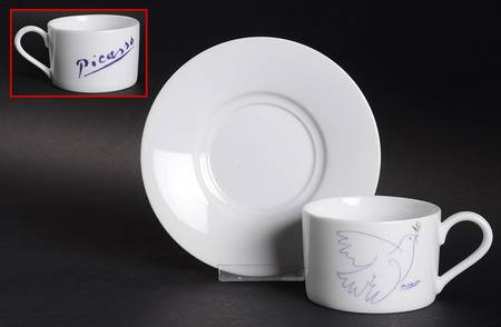 Crayon Collection Flat Cup & Saucer Set