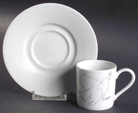 Crayon Collection Flat Demitasse Cup & Saucer Set