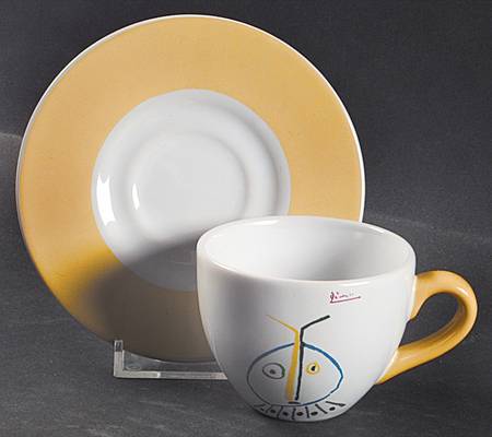 Crayon Collection Flat Demitasse Cup & Saucer Set