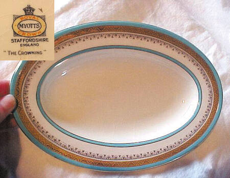 The Crowning Turquoise by Myott Staffordshire