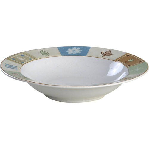 Country Quilt Rim Soup Bowl