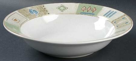 Country Quilt 9" Round Vegetable Bowl
