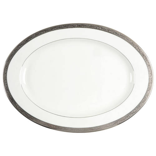 Crown Jewel Platinum 15" Oval Serving Platter