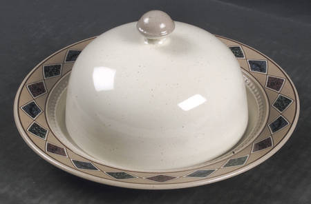 Terrazzo Round Covered Butter