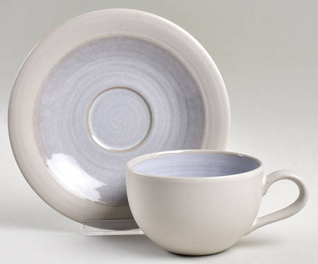 Blue Horizon Flat Cup & Saucer Set