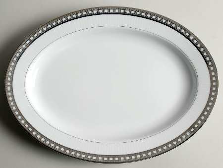 Platinum Symmetry 14" Oval Serving Platter