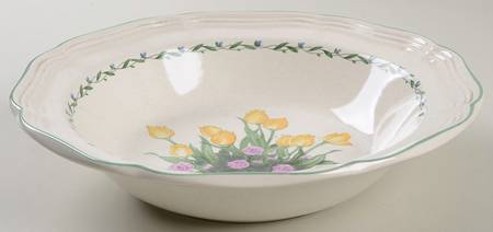 Flower Box 9" Round Vegetable Bowl