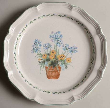 Flower Box 12" Chop Plate (Round Platter)