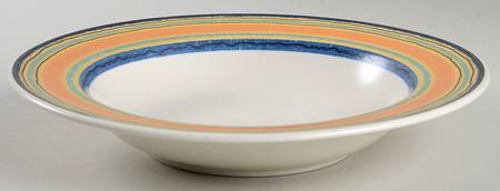Color Medley Large Rim Soup Bowl