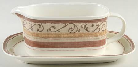Cappuccino Gravy Boat & Underplate (Relish/Butter) by Mikasa