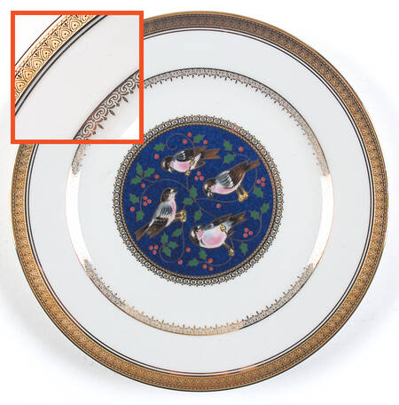 Twelve Days of Christmas Gold Luncheon Plate