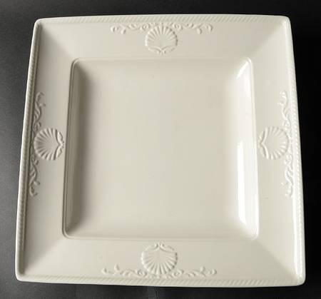 South Hampton White 12" Square Serving Platter