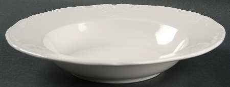 South Hampton White Large Rim Soup Bowl
