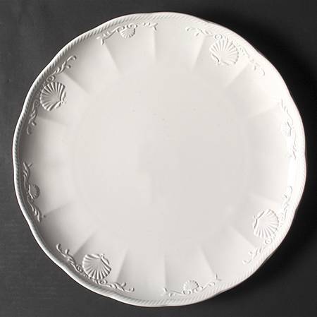South Hampton White 15" Chop Plate (Round Platter)