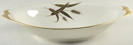 Midas (Cream Background, Japan) 11" Oval Vegetable Bowl